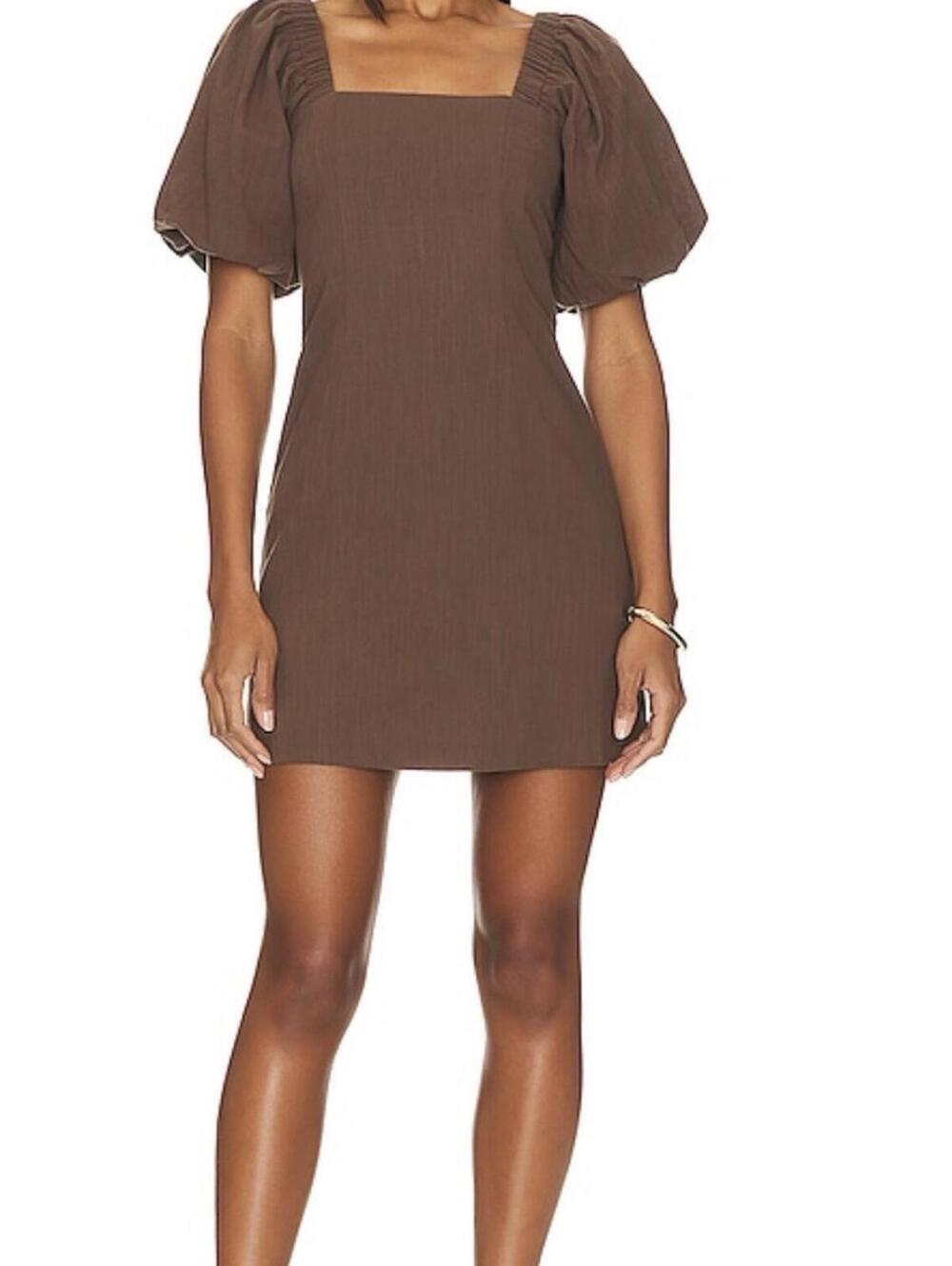 NWT SNDYS x REVOLVE Tuscany Dress in‎ Chocolate XXSmall New Revolve